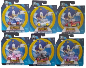 SONIC THE HEDGEHOG 7cm PULL-BACK CARS SERIES 1 (SET OF 6) By KHADOU BRAND NEW - Picture 1 of 1