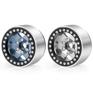 4PCS RC 1.9'' Beadlock Wheels Hubs for 1/10 Axial SCX10 III 1/10 RC Crawler Car - Picture 1 of 20