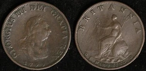 1799 Great Britain Farthing KM# 646 - Picture 1 of 3