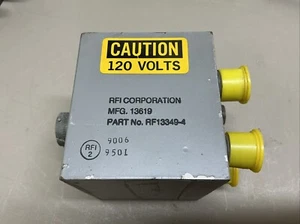 Filtro de interferencia de radiofragancia EMS, RFI Corp. RF13349-4 5915-01-395-8649 - Imagen 1 de 7