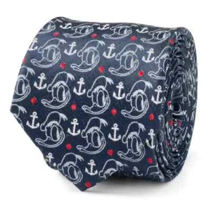 Disney Donald Duck Anchor Navy Blue Men's Tie - Picture 1 of 5