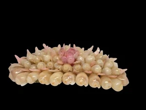 Handgefertigte Vintage kleine Muschel Muschel Brosche rosa zart - Bild 1 von 20