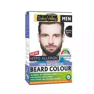 INDUS VALLEY 100% Botanical Hypo Allergic Aqua Black Colour for Beard 100g - Picture 1 of 7