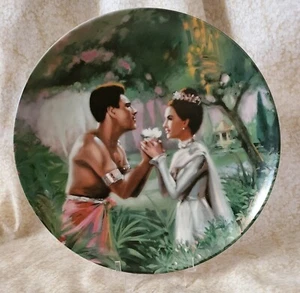 We Kiss in Shadow King and I Collector Plate Bradford Exchange Pre-owned COA - Bild 1 von 4