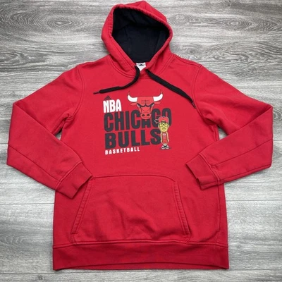 Sudadera con Capucha Chicago Bulls Para Hombre Grande Roja Derrick Rosa Caricatura Baloncesto Adidas Foto 1 de 4