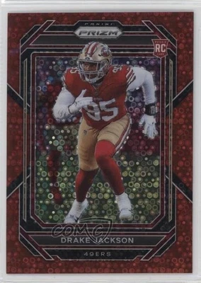 2022 Panini Prizm Rookies No Huddle Red Prizm /50 Drake Jackson #396 Rookie RC - Image 1 of 2