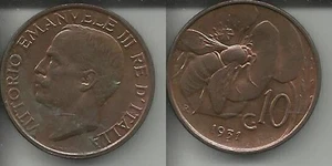 ITALIA REGNO 1931 Ape, moneta 10 centesimi BB VF - Picture 1 of 1