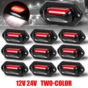 Universal LED License Plate Tag Light Lamp Red White For Truck Trailer SUV RV - Picture 1 of 13