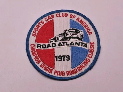 Vintage SCCA Sports Car Club Of America 1979 Road Atlanta Racing Pocket Patch - Image 1 of 3