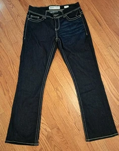 BKE Buckle Payton Boot Stretch Mid Rise Jean Dark Wash Jean Womens 30×31.5 NWOT - Picture 1 of 9