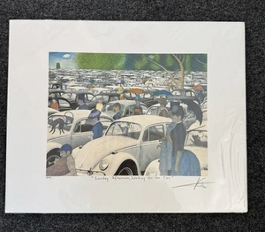 BARRY KITE Sunday Afternoon Looking For The Car 1994 Aberrant Art Signed 20” - Picture 1 of 15