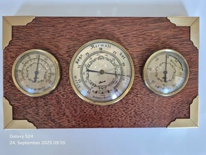 Set altes Barometer, Hygrometer u. Thermometer Marke Aqimex - Bild 1 von 5