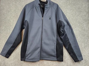 SPYDER Pullover Jacke Kerngrau HEAVYWEIGHT Fleece gefüttert Full Zip HERREN X-Large - Bild 1 von 18