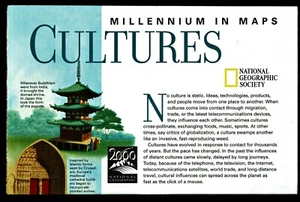 1999-8 August CULTURES, MILLENNIUM IN MAPS National Geographic EUC - A3+ - Imagen 1 de 4