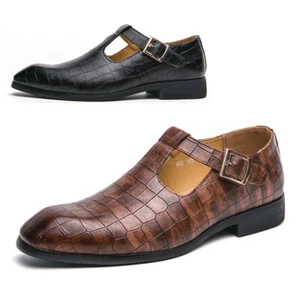 Zapatos formales para hombre Monje Oxfords zapatos de vestir para hombre clásicos oficina boda zapatos - Imagen 1 de 17