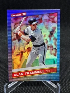 Alan Trammel 2020 Panini Donruss (Holo Blue) Retro ‘86 #225 Detroit Tigers - Picture 1 of 3