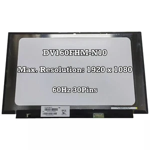 DV160FHM-N10 16,0 Zoll 1920×1080 30 Pins 60Hz IPS Laptop LCD Bildschirm Panel NEU - Bild 1 von 2