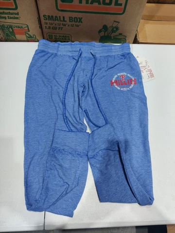New Official MLB Philadelphia Phillies Blue Women's Sleepwear Pants Cover