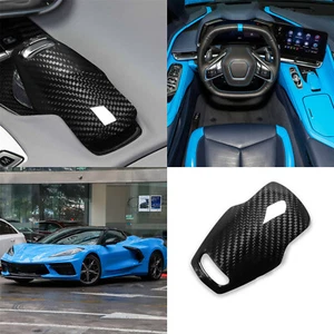 Cubierta decorativa de palanca de cambios de fibra de carbono para Corvette C8 2020-2022 - Imagen 1 de 10