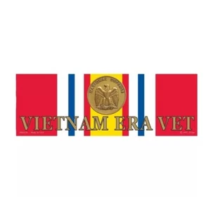 Vietnam Era Vet National Defense Ribbon Laptop Bumper Decal Sticker 3-1/4" X 9" - Picture 1 of 1