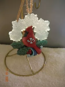 Jim Shore Heartwood Creek Winter Wonderland Snowflake/cardinal orna. - Picture 1 of 1