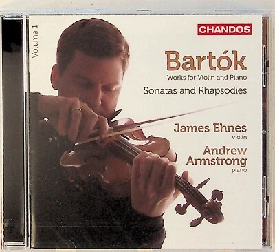 Bartok: Works For Violin & Piano CD -NEW -Andrew Armstrong & James Ehnes - Image 1 of 2