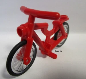 Lego 4719c02 Bicycle Red Vélo Rouge Friends 3184 City Creator 31026 MOC new A48 - Imagen 1 de 1