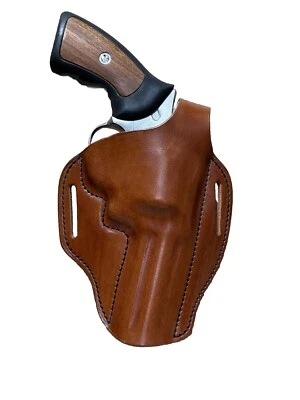 Ruger GP100 Revolver Leather THUMB BREAK Holster OWB (READ LEAD TIME) - Image 1 of 4