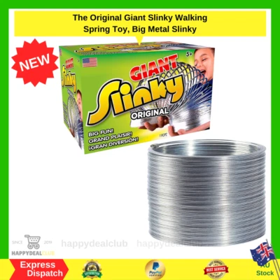 The Original Giant Slinky Walking Spring Toy, Big Metal Slinky NEW AU FREE SHIP - image 1 of 4