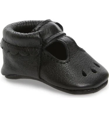 RECIÉN ELEGIDO PERFORADO MARY JANE BEBÉ/ANDADOR/NIÑOS NEGRO TALLA 2 Foto 1 de 4