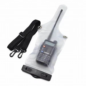 Walkie Talkie Cover Bag Waterproof Transparent Universal Protective Nylon Strap - Zdjęcie 1 z 6