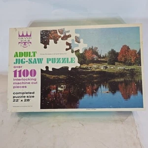 Waters Edge 1100+ piece 22" x 28" Vintage Grand Tour Watkins Strathmore Puzzle - Picture 1 of 9