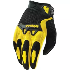 NEW Thor Spectrum Yellow Kids Motocross Dirt Bike Gloves - Picture 1 of 12