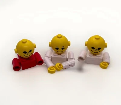 LEGO Vintage Homemakers Maxifigure Torsos Lot of 3 Partial Figures 1970s - Image 1 of 3