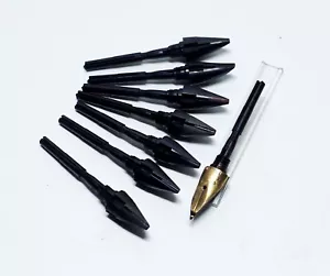 Quantity 7 used Parker 65 nib feeds plus one with a damaged 14ct gold nib. - Picture 1 of 6