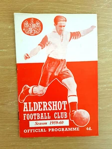 Aldershot v Aldershot District Professional XI Friendly 1959-60 - Picture 1 of 7