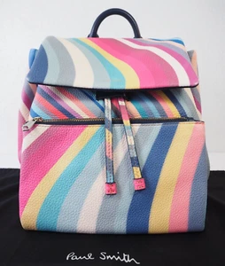 Paul Smith Rucksack Swirl Leder Klein Backpack Tasche Multi Neu Mit Etikett - Bild 1 von 19