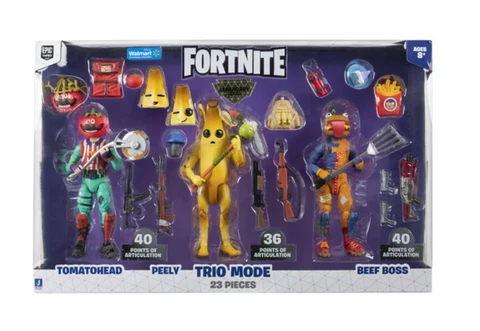 NEW Fortnite Legendary Series Trio Mode, 6-inch Peely, Tomatohead, Beef Boss Cover