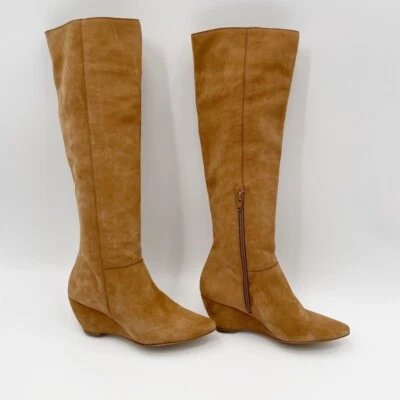 Bota de cuña Matisse para mujer de cuero gamuza tostado 1/2 cremallera talla 6 Foto 1 de 4