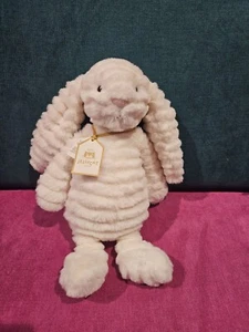 Jellycat Authentic Bashful Luxe Bunny Nimbus Cloud Plush NWT NEW Gold Tag - Picture 1 of 5