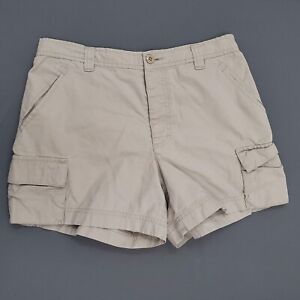 J Crew Shorts Womens Size 8 Cargo Hiking Mid Rise Ripstop Cotton Beige