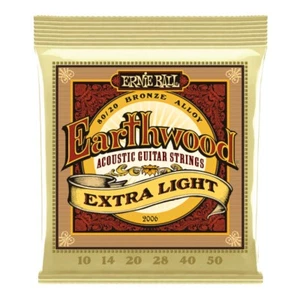 ERNIE BALL EB2006 Earthwood Extra Light 80/20 Bronce ❘ Cuerdas ❘ .010-.050 - Imagen 1 de 1