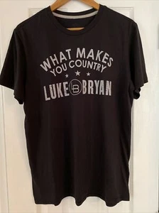 Luke Bryan 2018 "What Makes You Country" Tour T-Shirt - Size L - EUC! - Picture 1 of 4