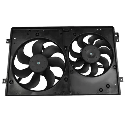 Radiator Condenser Cooling Fan Assembly For 2000-2006 Audi TT Quattro 1.8L l4 - Image 1 of 4