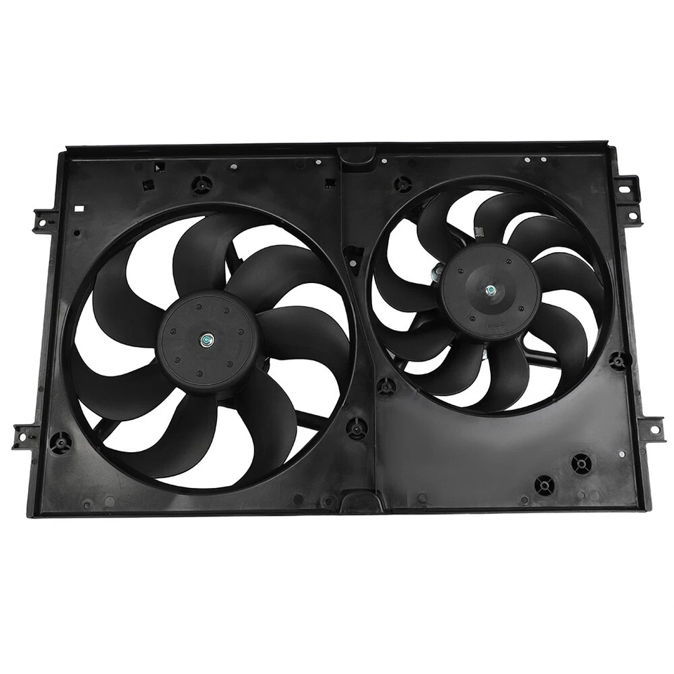 Radiator Condenser Cooling Fan Assembly For 2000-2006 Audi TT Quattro 1.8L l4 - Image 1 of 4