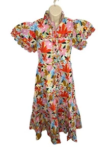 Abito CeliaB Freya rosa floreale multicolore maxi dress nuovo con etichetta - taglia XS - Foto 1 di 12