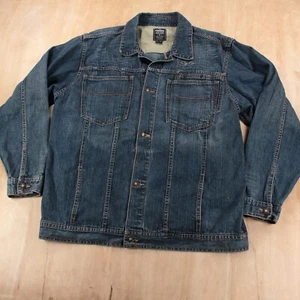 STARBURY By Stephon Marbury denim trucker jean jacket XL vtg y2k hip hop urban - Picture 1 of 5