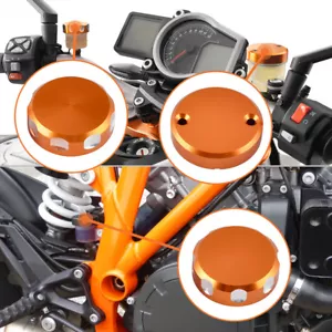 Front Brake Clutch Rear Brake Reservoir Cover For KTM 690 Duke 1190 RC8 08-10 - Picture 1 of 6