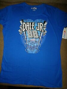 DALE EARNHARDT JR. NASCAR FOR HER SHORT SLEEVE T-SHIRT SIZE LARGE  NEW WITH TAGS