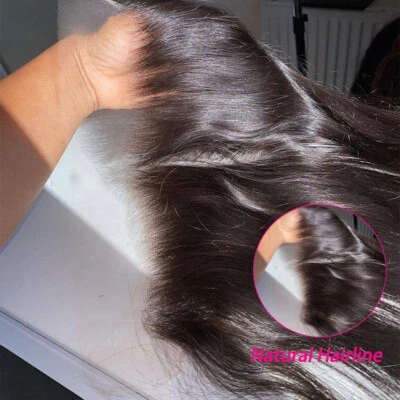 13x6 13x4 蕾丝正面骨直 4x4 5x5 6x6 封闭人体头发融化皮肤 — 第 1/4 张图片